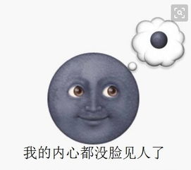  求黑脸月亮表情包啊