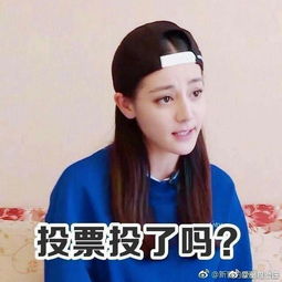 迪丽热巴数据粉专用表情包每日三省打榜投票都做完了吗