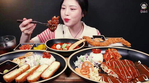  猪排饭深夜放毒系列之让你饿的睡不着分享美食咀嚼音