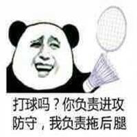  打羽毛球表情包搞笑