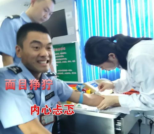 献血表情包打针