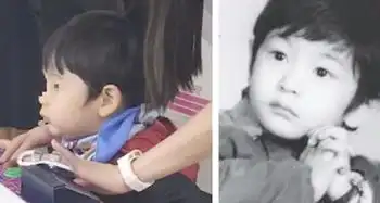 baby带儿子游乐园玩耍,小海绵侧脸像极了黄晓明 baby带儿子游乐园玩耍,小海绵侧脸像极了黄晓明