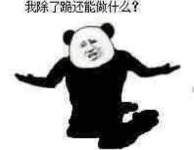  熊猫头表情包i没关系已经习惯了