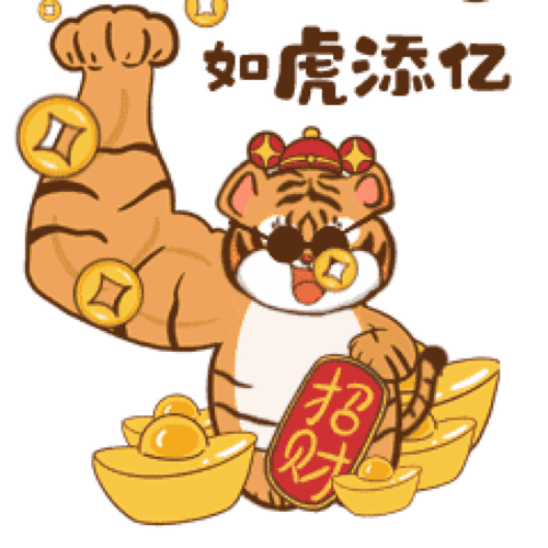  hi,虎豹表情包向你打个招虎东北虎豹表情包和微信红包封面上架啦