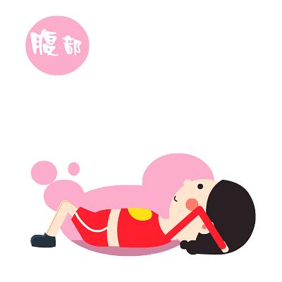  爱心妹减肥操主题表情翔通动漫原创表情