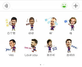  关于巴萨的一组微信表情分别是谁
