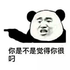  你是不是觉得你很叼熊猫头表情包熊猫是不是觉得表情