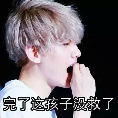  exo表情包边伯贤baekhyun