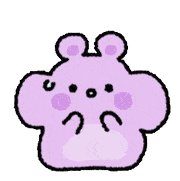  萌化了紫色仓鼠gif表情包