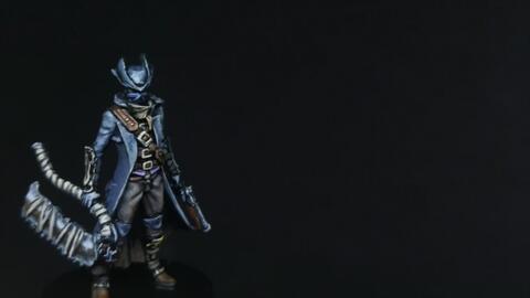  bloodborne血源诅咒锯肉刀猎人模型涂装过程