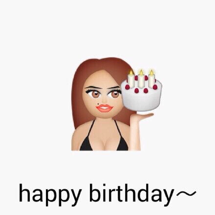  emoji表情包之生日快乐