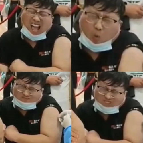  打疫苗被吓成表情包这届成年人都不如穿尿不湿的勇敢