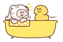 金馆长系列表情包洗澡