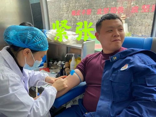  蓝朋友献血竟被吓出表情包