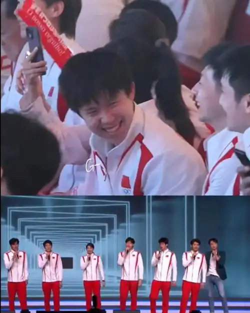 闹大了樊振东对盛李豪高举羽毛球拍应援王楚钦笑出表情包 闹大了樊振东对盛李豪高举羽毛球拍应援王楚钦笑出表情包