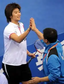 全运羽毛球女单王琳夺冠与教练击掌庆贺 全运羽毛球女单王琳夺冠与教练击掌庆贺