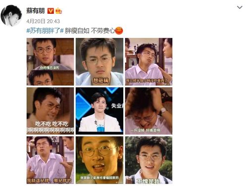  组图真的瘦了苏有朋因变瘦上热搜开心晒健身自拍照