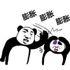熊猫膨胀表情包暴雨