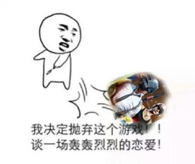  放弃游戏谈恋爱表情包