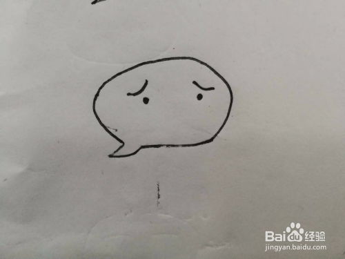  简笔画无奈的的表情包