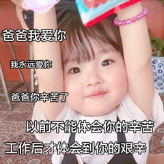  今天是父亲节,有没有什么爸爸我爱你的表情包