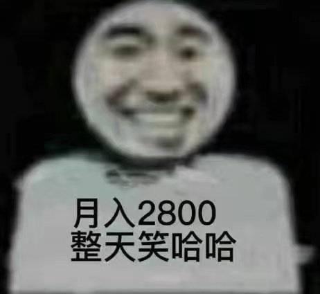  表情包月入2800整天笑哈哈