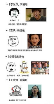  这些天天发的表情,它们的原型都是谁