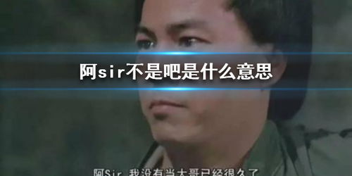  阿sir不是吧是什么意思阿sir不是吧怎么回游侠手游