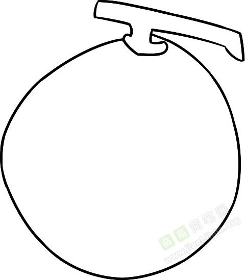  哈密瓜简笔画图片教程一