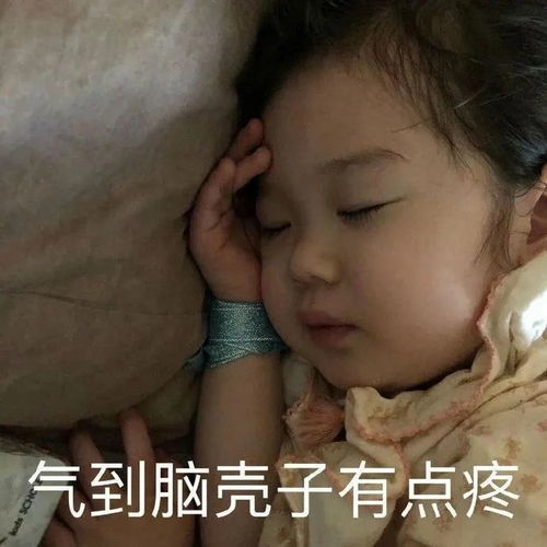  表情包气到脑壳子有点疼
