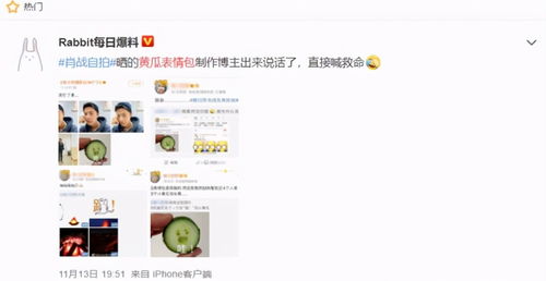  肖战居然用上了黄瓜表情包,原来表情包制作主人是ta