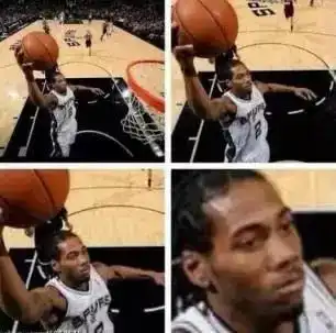 nba表情包尼克杨扣篮