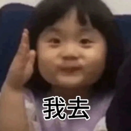  举手小女孩表情包来啦下次发言之前先举手