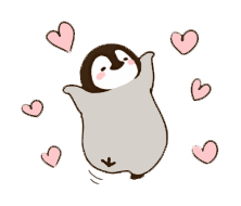 表情可爱灰色小企鹅表情包 表情可爱灰色小企鹅表情包