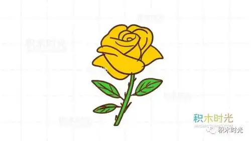  植物花卉简笔画大全画玫瑰花简笔画