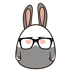  微信表情小灰兔第一弹