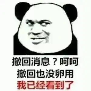 搞笑表情包送给那些爱撤回消息的人 搞笑表情包送给那些爱撤回消息的人