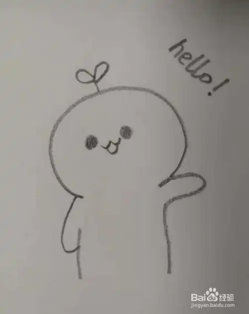 一款很呆萌的表情简笔画绘画流程 一款很呆萌的表情简笔画绘画流程