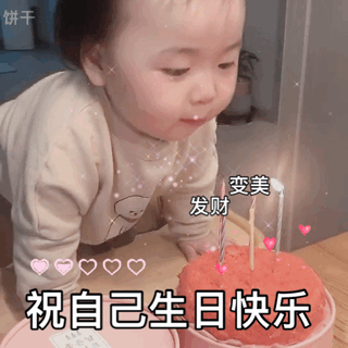  祝自己生日快乐表情包合集