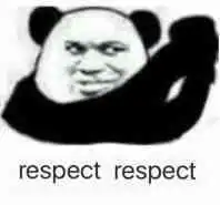  respectrespect熊猫头抱拳表情包respect抱拳熊猫表情