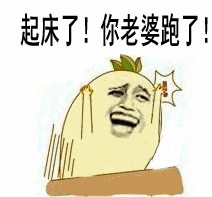 早上起床表情包gif