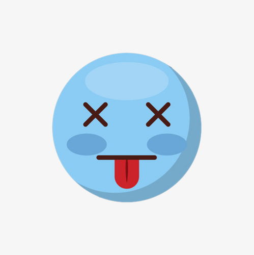  蓝色卡通人物表情头晕元素素材图片免费下载高清png千库网图片编号...