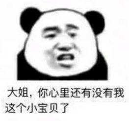  高清无水印熊猫头表情包大姐,你心里还有没有我这个小宝贝了