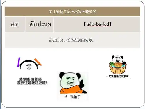 美了美了歌词表情包水果