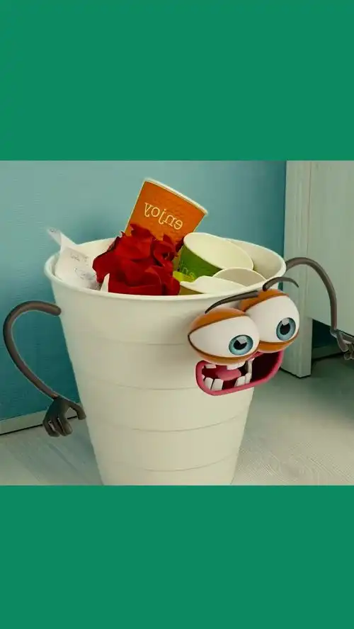  表情动画,垃圾桶想使坏吗