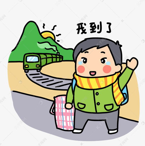  表情手绘春运表情我到了素材图片免费下载千库网表情