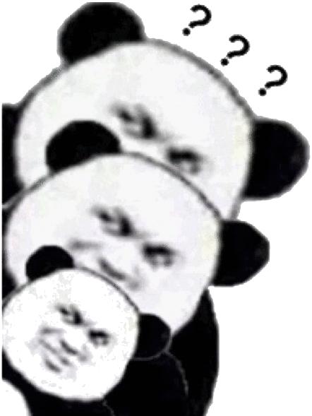 熊猫膨胀表情包耳朵