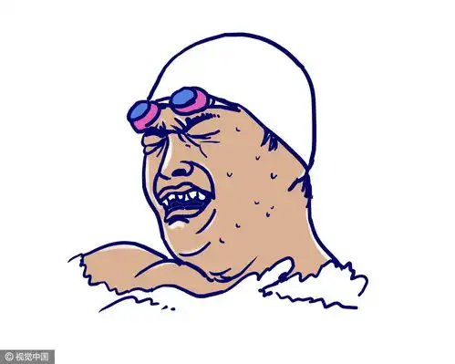  漫画版傅园慧表情包和孙杨哭