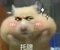 托腮苦恼表情包