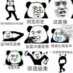  熊猫头表情包看我干不干你就完事了